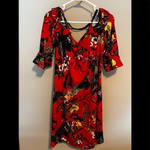 New, Never worn 92%polyester/8%spandex. Machine wash cold. Tumble dry.